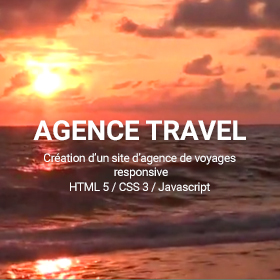 Projet fictif agence de voyage travel