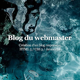 Projet fictif le blog des webmasters