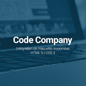 Projet à partir de la maquette psd code company