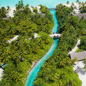 Paysage idyllique aux maldives